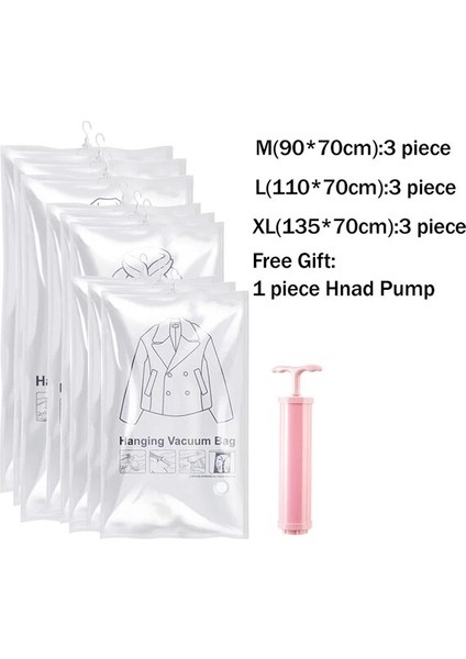 3m 3l 3xl Pompalı Kalınlaşmak Vakum Sızdırmazlık Saklama Torbaları Askı ile Space Saver Asılı Organizatörler Dolap Anti-Toz Kapakları Giysileri Saklamak Için (Yurt Dışından)