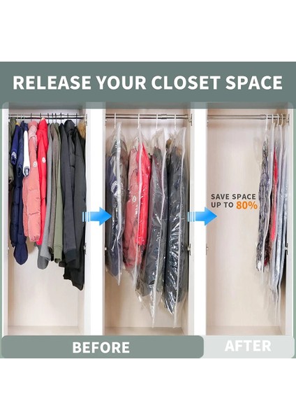 67X90 cm 2 Adet Asılı Saklama Torbaları Uzay Tasarruflu Vakum Sızdırmazlık Organizatör Askı ile Ev Dolapları Dolap Tozluk Giysileri Depolamak Için (Yurt Dışından) indirimleri