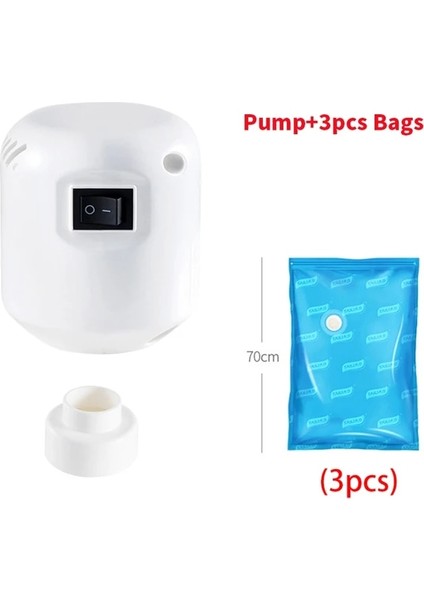 Set A Us Plug Elektrikli Vakum Pompası Sıkıştırılmış Çanta Seti Güçlü Hava Pompası Ev Düzenleyici Space Saver Seyahat Kıyafet Saklama Torbası Kapatma Makinesi (Yurt Dışından)