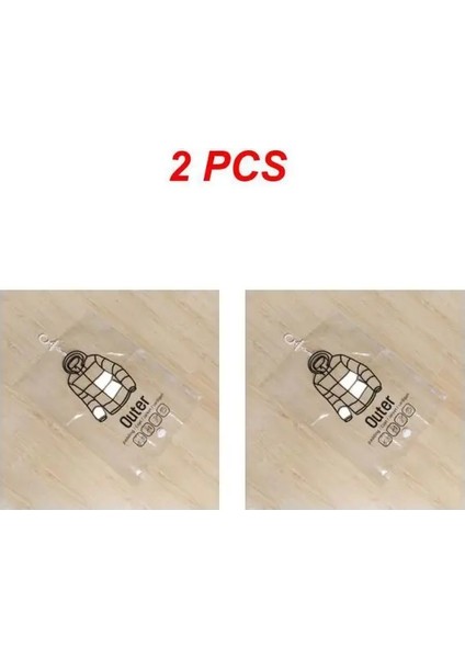 Stil B 2 Adet 1 ~ 5 Adet Vakum Asılı Saklama Torbaları Elbise Yorgan Yerden Tasarruf Dolap Sıkıştırma Çantası Yeniden Kullanılabilir Giyim Kapak Vakum (Yurt Dışından)