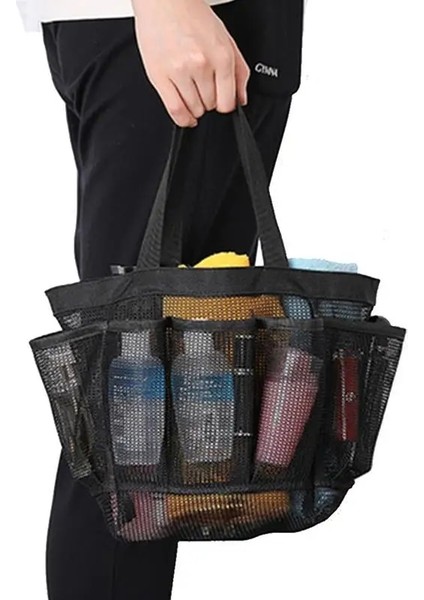 Açık Gri Taşınabilir Duş Saklama Çantası Çabuk Kuruyan Örgü Duş Çantası Örgü Duş Sepeti Banyolar Için Yerden Tasarruflu ve Hafif (Yurt Dışından) fiyatları