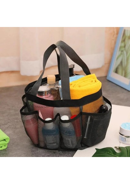 Açık Gri Taşınabilir Duş Saklama Çantası Çabuk Kuruyan Örgü Duş Çantası Örgü Duş Sepeti Banyolar Için Yerden Tasarruflu ve Hafif (Yurt Dışından) indirimleri