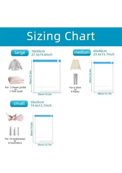 S(50X35CM) 5 Adet Elbise Sıkıştırma Saklama Torbaları El Haddeleme Giyim Plastik Vakum Ambalaj Çuval Seyahat Bagaj Bavul Uzay Tasarrufu Çanta (Yurt Dışından) indirimleri