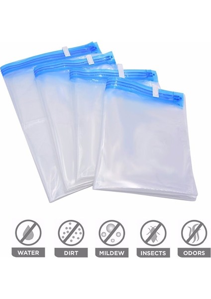 40X50 cm El Haddeleme Vakum Poşeti Depolama Ev Düzenleyici Şeffaf Katlanabilir Elbise Organizatör Mühür Sıkıştırılmış Yerden Tasarruf Paketi (Yurt Dışından) fırsatları