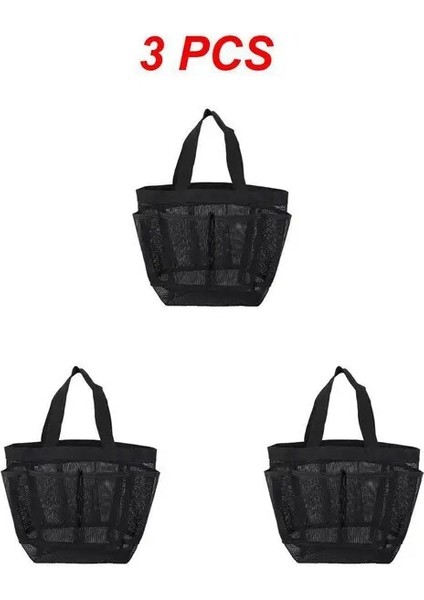 Stil A 3 Adet 1 ~ 5 Adet Taşınabilir Duş Saklama Çantası Çabuk Kuruyan Örgü Duş Çantası Örgü Duş Caddy Tote Banyolar Için Yerden Tasarruf ve Hafif (Yurt Dışından)