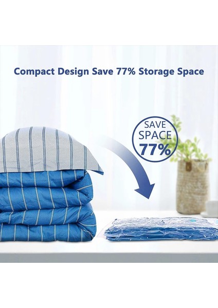 50X70CM Vakum Saklama Torbaları, Vakum Saklama Alanı Tasarrufu, Çift Fermuarlı Mühür Yatak, Yastık, Yatak, Yorgan, Giysi, Kazak, Battaniye Için Yeniden Kullanılabilir (Yurt Dışından) fırsatları