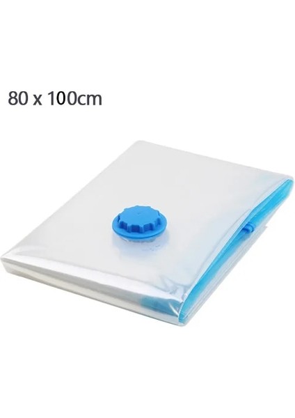 1 Adet 80X100 Uygun Vakum Poşeti Ev Düzenleyici Yorgan Elbise Vakum Saklama Çuval Su Geçirmez Sıkıştırma Seyahat Uzay Tasarrufu Hava Yastıkları (Yurt Dışından)