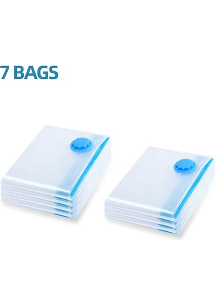 7 Adet Hiçbir Pompa 70X100 cm Vakum Saklama Torbaları Su Geçirmez Ev Elektrikli Süpürge Dolap Organizatör Giysiler Için Yerden Tasarruf Depolama Ambalaj Poşetleri (Yurt Dışından)