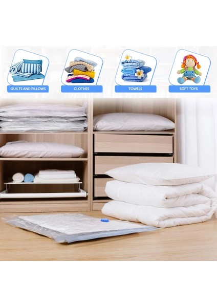 1 Adet 60X80 cm Vakum Torbası Elbise Saklama Çantası Şeffaf Katlanır Sıkıştırılmış Organizatör Seyahat Vana ile Uygun Yerden Tasarruf Mühür Paketi (Yurt Dışından) fiyatları