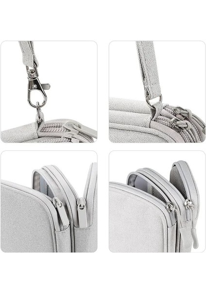 Pembe Taşınabilir Güç Bankası Çantası Elektronik Seyahat Çantası USB Aletleri Kabloları Teller Organizatör Sabit Disk Koruma Saklama Çantası (Yurt Dışından) indirimleri