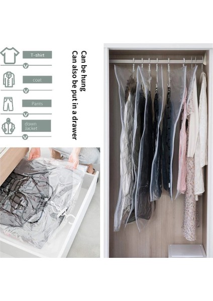 Sadece 6 Adet Çanta 67X90CM Yerden Tasarruflu Dolap Asılı Vakum Saklama Çantası, Toz Geçirmez, Nem Geçirmez, Gardırop Organizatörü Askılı Sıkıştırılmış Çanta (Yurt Dışından) modelleri