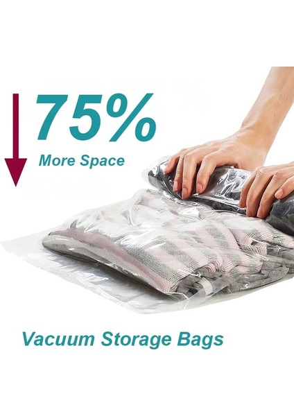 35X50 Rulo Sıkıştırma Vakum Saklama Torbaları Katlanabilir Seyahat Uzay Tasarruf Çantaları Plastik Sıkıştırılmış Ev Giysi Saklama Torbaları 50*70 cm (Yurt Dışından)