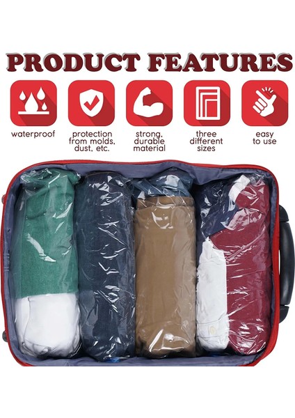 35X50 Rulo Sıkıştırma Vakum Saklama Torbaları Katlanabilir Seyahat Uzay Tasarruf Çantaları Plastik Sıkıştırılmış Ev Giysi Saklama Torbaları 50*70 cm (Yurt Dışından) modelleri