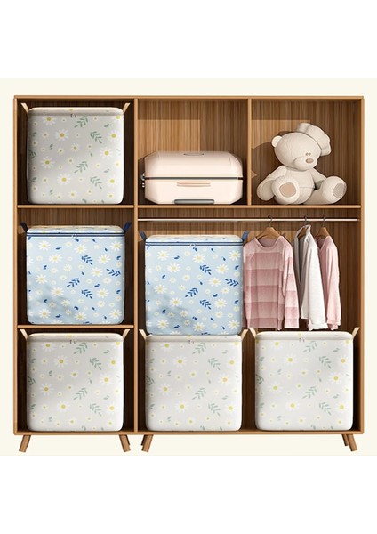 BLUE-110L Yorgan Organizatör Saklama Çantası Kapaklı Elbise Büyük Kapasiteli Yorgan Bagaj Neme Dayanıklı Saklama Çantası Ev Uzay Tasarruf Çantası (Yurt Dışından) modelleri