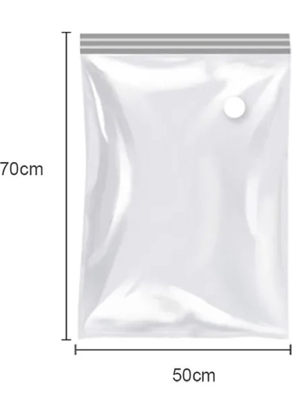 70X50 cm 2 Parça Elbise Vakum Saklama Torbaları Ev Dolap Organizatör Sıkıştırılmış Mühürleyen Ambalaj Çantası Giyim Yorgan Seyahat Yerden Tasarruf (Yurt Dışından)