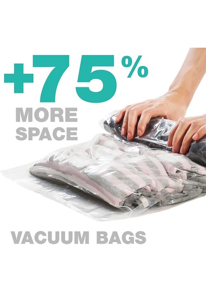 40X60 cm Yeni Elbise Sıkıştırma Saklama Torbaları El Haddeleme Giyim Plastik Vakum Ambalaj Çuval Seyahat Uzay Tasarrufu Çanta Bagaj (Yurt Dışından)