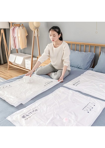 60X80CM Vakum Poşeti Depolama Ev Düzenleyici Çantası Katlanabilir Giysi Saklama Mühür Sıkıştırılmış Seyahat Yerden Tasarruf Sağlayan Çanta Paketi El Pompası ile (Yurt Dışından) modelleri