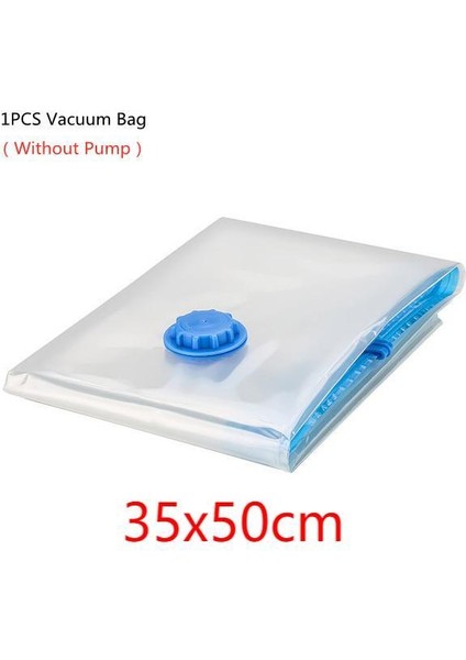 35X50 cm 1 Adet Açılıp Kapanabilir Vakum Poşeti Depolama Organizatör Şeffaf Elbise Organizatör Mühür Sıkıştırılmış Seyahat Tasarruflu Çanta Paketi (Yurt Dışından)
