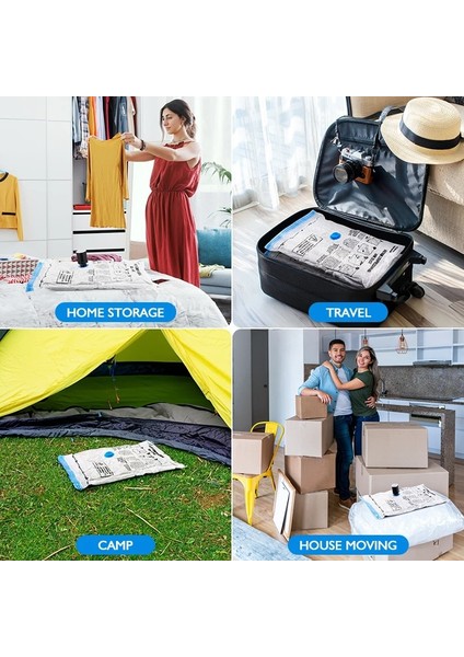 15 Torba ve Pompa Vakum Saklama Çantası Seyahat Saklama Çantası Elektrikli Pompa ile Katlanır Sıkıştırılmış Organizatör Space Saver Sızdırmazlık Giysi Yorgan (Yurt Dışından) indirimleri