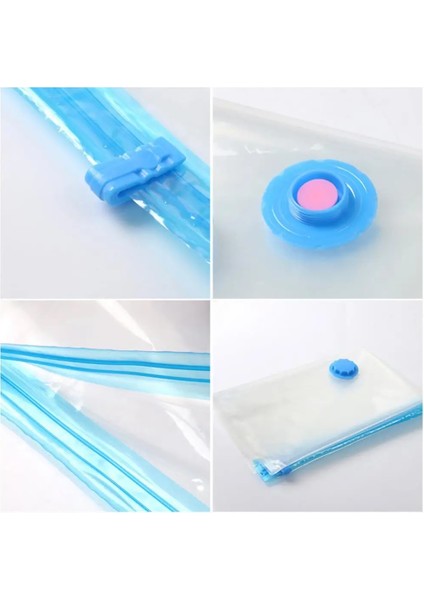 40X60 cm 5 Adet Uygun Vakum Poşeti Depolama Ev Şeffaf Organizatör Elbise Organizatör Mühür Sıkıştırılmış Seyahat Tasarruflu Yer Çanta Paketi (Yurt Dışından) indirimleri