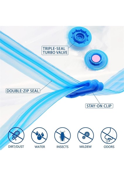 40X60CM Vakum Poşeti Giysi Saklama Çantası Vana ile Şeffaf Sınır Katlanır Sıkıştırılmış Organizatör Çantası Seyahat Yerden Tasarruf Sağlayan Mühürlü Çanta (Yurt Dışından) fiyatları