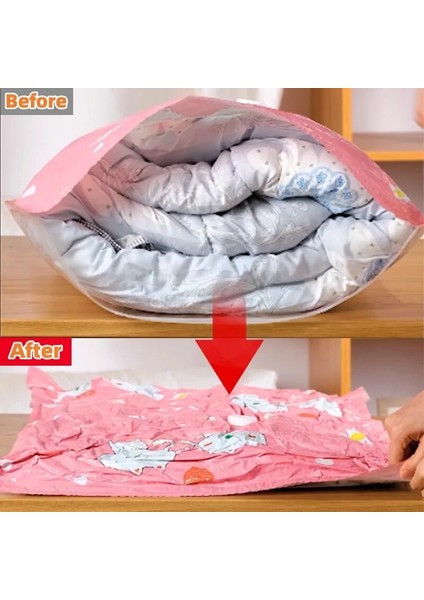 9 Paket ve 1 6-10 Adet Vakum Poşeti Giysi Saklama Çantası Için Vana ile Pembe Karikatür Katlanır Sıkıştırılmış Organizatör Seyahat Yerden Tasarruf Sağlayan Mühür Paketi (Yurt Dışından) fırsatları