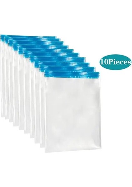 10 Paket 40CM x 60CM 15 Giysiler Için Vakumlu Saklama Torbaları Seyahat Temelleri Sıkıştırma Torbaları Vakumlu Paketleme Bagaj Aksesuarlarınızda Yerden Tasarruf Edin (Yurt Dışından)