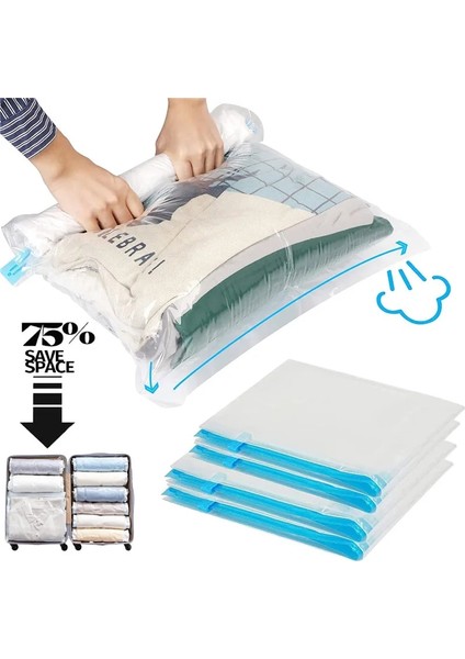 10 Paket 40CM x 60CM 15 Giysiler Için Vakumlu Saklama Torbaları Seyahat Temelleri Sıkıştırma Torbaları Vakumlu Paketleme Bagaj Aksesuarlarınızda Yerden Tasarruf Edin (Yurt Dışından) indirimleri