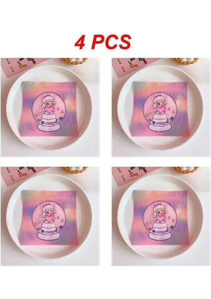 Stil G 4 Adet 1~5 Adet Gıda Saklama Düzenleyici 13.5*13.5cm Seçilen Malzemeler Yaratıcı ve Sevimli Yer Kaplamaz Taşıması Kolay Plastik 4.2g (Yurt Dışından)