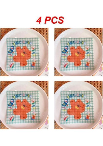 Stil K 4 Adet 1~5 Adet Gıda Saklama Organizatörü 13.5*13.5cm Seçilen Malzemeler Yaratıcı ve Sevimli Yer Kaplamaz Taşıması Kolay Plastik 4.2g (Yurt Dışından)