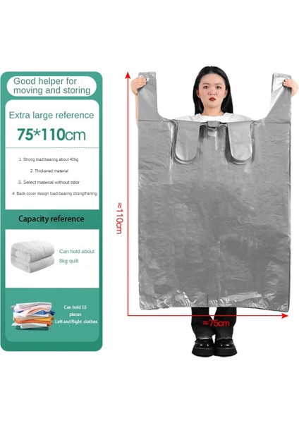 Stil B Saklama Çantası Gümüş Gri Çok Yönlü Yerden Tasarruf Su Geçirmez Kullanışlı Kalınlaşmış Hareketli Çanta Büyük Kapasiteli Saklama Çantası Bagaj Çantası (Yurt Dışından) indirimleri