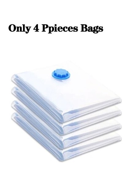 Sadece 4 Paket Çanta 50X55CM Yerden Tasarruflu Vakum Torbaları Setleri El Pompalı Sıkıştırma Saklama Torbaları Ev Düzenleyici Giysi Yastıkları Yatak Için Kullanılır (Yurt Dışından)