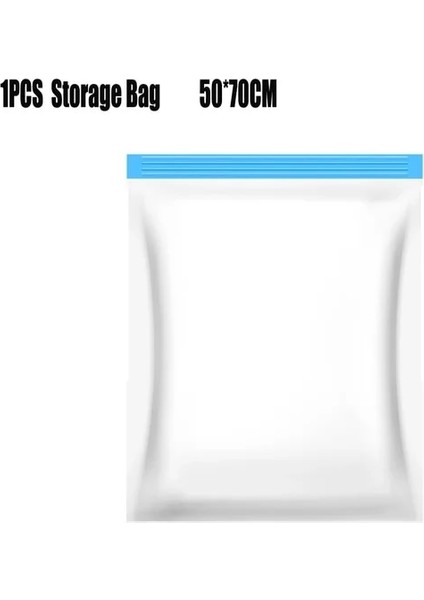1 Adet 50X70 cm Çanta 1/3 Adet Pompalı Vakum Saklama Torbaları Şeffaf Katlanır Sıkıştırılmış Yerden Tasarruflu Vakum Torbası Giysiler Için Büyük Seyahat Konteyner (Yurt Dışından)