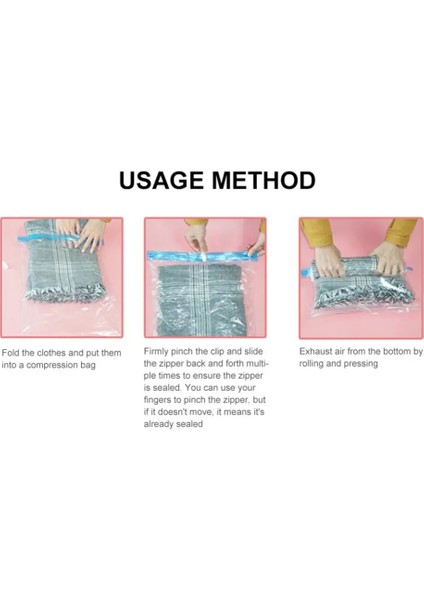 Stil D 3 Adet 1/2/3 Adet Seyahat Sıkıştırma Torbaları Vakum Paketleme, Bagaj Için Rulo Uzay Tasarruf Çantaları, Seyahat Essentials (Yurt Dışından) indirimleri