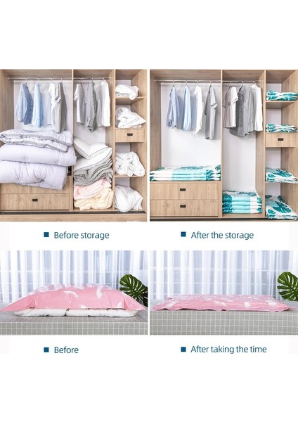 Yt 60X80 cm Yeniden Kullanılabilir Vakum Sıkıştırma Torbası Büyük Organize Saklama Çantası Giysi Saklama Mühürlü Çanta Yerden Tasarruf Seyahat Aksesuarları (Yurt Dışından) modelleri