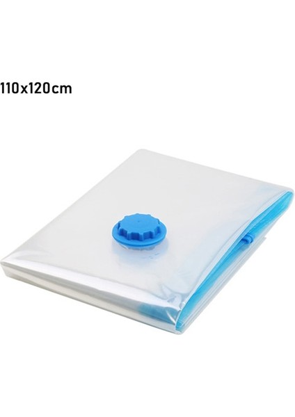 110X120 cm 1 Adet Yerden Tasarruflu Vakum Saklama Çantası Toz Geçirmez Banyo Dolap Organizatör Paket Çanta El Pompası ile Yatak Takımları Yorgan Giysileri (Yurt Dışından)