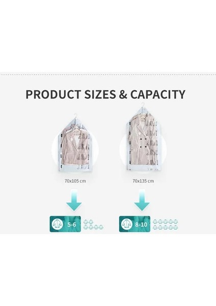 105X70CM Asılı Uzay Tasarrufu Çanta Vakum Saklama Torbaları Ceket Kazak Kış Ceket Elbise Konfeksiyon Çanta Askı Organizatör El Ücretsiz (Yurt Dışından)