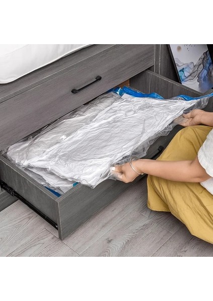 1 Adet 50X70 cm Çanta 1/3 Adet Pompalı Vakum Saklama Torbaları Şeffaf Katlanır Sıkıştırılmış Yerden Tasarruflu Vakum Torbası Giysiler Için Büyük Seyahat Konteyner (Yurt Dışından) modelleri