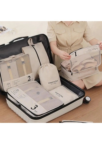 Siyah Bagaj Saklama Çantası Seti Seyahat Ambalaj Çanta Seti Bagaj Organizasyonu Için Yerden Tasarruf Sağlayan Seyahat Essentials Organizatör Gezileri Için (Yurt Dışından) fiyatları