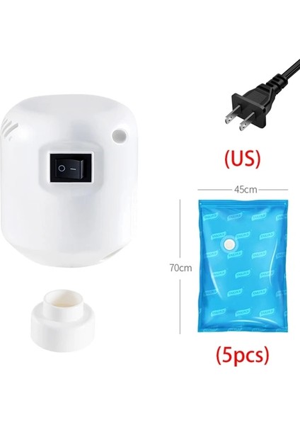 Abd Set 5 Adet 220 V 55 W Güçlü Elektrikli Hava Pompası Vakum Pompası Seyahat Vakum Torbası Giysi Sıkıştırma Pompası Organizatör Space Saver Sızdırmazlık (Yurt Dışından)