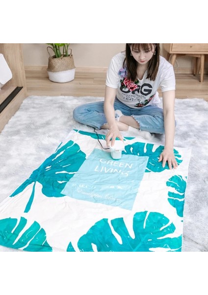 Elektrikli Pompa 50X70 cm Yeniden Kullanılabilir Vakum Sıkıştırma Torbası Büyük Organize Saklama Çantası Giysi Saklama Mühürlü Çanta Yerden Tasarruf Seyahat Aksesuarları (Yurt Dışından) fiyatları