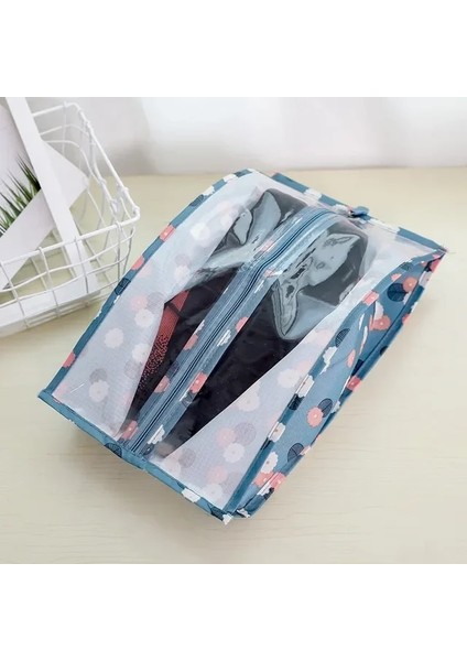 Mavi Yeni Pvc Ayakkabı Saklama Çantası Seyahat Öğeleri Taşınabilir Organizatör Su Geçirmez Toz Geçirmez Yerden Tasarruf Askı Ev Dekor (Yurt Dışından)