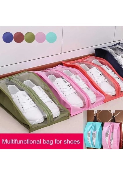 Mavi Yeni Pvc Ayakkabı Saklama Çantası Seyahat Öğeleri Taşınabilir Organizatör Su Geçirmez Toz Geçirmez Yerden Tasarruf Askı Ev Dekor (Yurt Dışından) modelleri