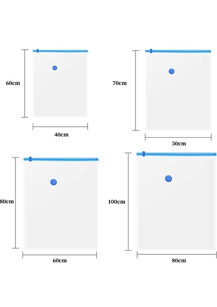 El Pompası 1/5/10 Adet Vakum Saklama Torbası Uzay Tasarruflu Seyahat Saklama Çantası Yatak Yastık Havlu Giyim El Pompası ile Vakum Torbası Ambalaj (Yurt Dışından)