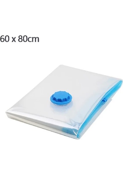 60X80 cm 1 Adet Space Saver Vakum Saklama Torbaları El Pompası ile Premium Toz Geçirmez Mühürleyen Sıkıştırma Torbaları Giysi Yastıklar Battaniye Organizatör (Yurt Dışından)
