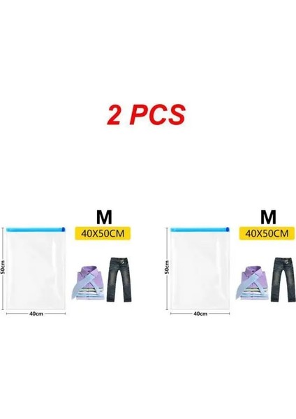 Stil B 2 Adet 1/2/3 Adet Uzay Koruyucu Çanta Taşınabilir Kullanışlı Yerden Tasarruf Edin Kullanımı Kolay Giysi Vakum Torbaları Seyahat Için (Yurt Dışından)