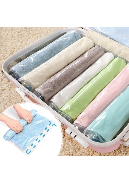 Stil B 2 Adet 1/2/3 Adet Uzay Koruyucu Çanta Taşınabilir Kullanışlı Yerden Tasarruf Edin Kullanımı Kolay Giysi Vakum Torbaları Seyahat Için (Yurt Dışından) fiyatları