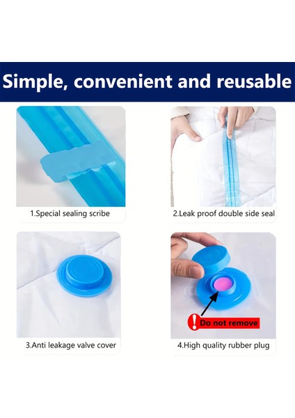 80 x 100 cm 1 Adet 1 Adet Vakum Saklama Torbaları Space Saver Vakumlu Mühür Çanta Yorgan Elbise Havlu Yastık Yatak Battaniye Depolama Sızdırmaz (Yurt Dışından) fiyatları