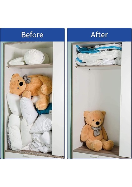 5'li Paket Pompalı Çanta Küçük 40 x 60 cm Büyük Vakum Sıkıştırma Torbaları Yorganlar Battaniyeler Giysi Yastıkları Seyahat Ev Organizasyonu Için Anında Yer Tasarrufu Sağlayan Depolama (Yurt Dışından) indirimleri