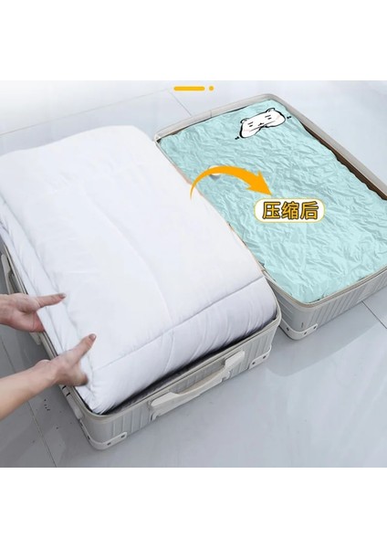 Boyut 100X70CM 110X80CM Vakum Saklama Torbaları, Yatak Takımı, Yastık, Havlu, Giysi Için Space Saver Seyahat Saklama Çantası, El Pompalı, Vakum Torbası Paketi (Yurt Dışından) fiyatları